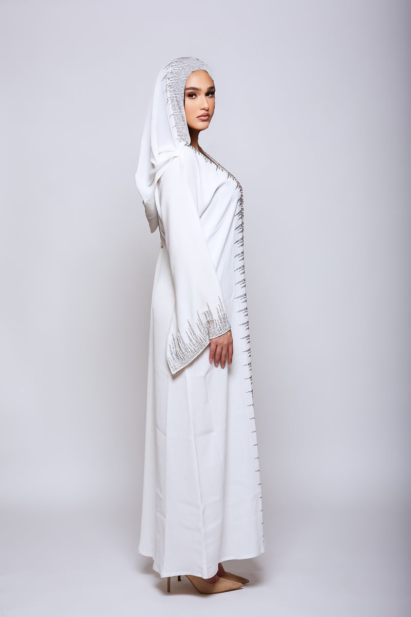 Abaya Royal White