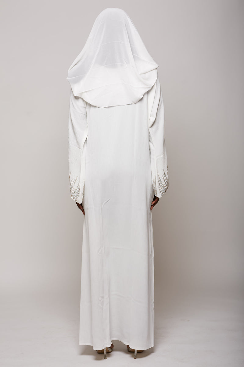 Abaya Royal White